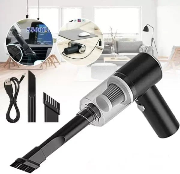 3-in-1 Portable Vacuum Cleaner | Wireless Handheld for Car & Home