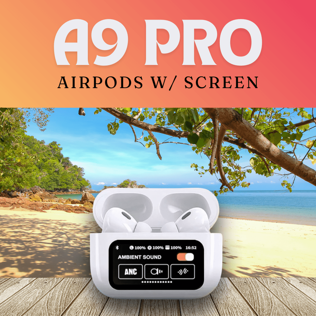 A9 pro airpods earbuds display touch screen