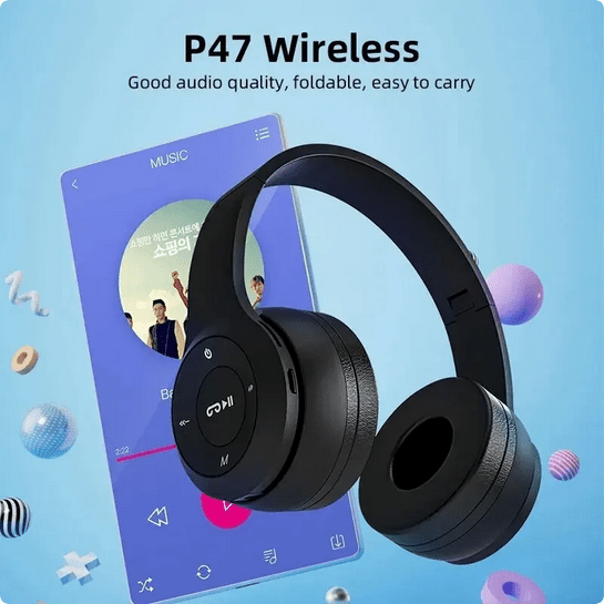 P47 Wireless Bluetooth Headset Folding