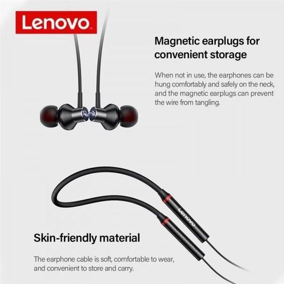 LENOVO NECKBAND BLUETOOTH HEADSET HE05X