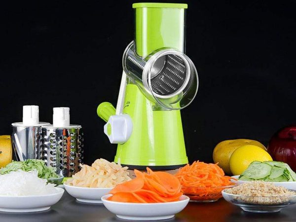 Manual Vegetable Cutter | Multifunctional Rotary Slicer | Kitchen Gadget Food Processor | Random Colors